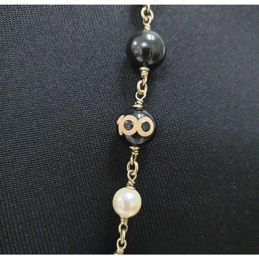 Chanel 2010 CC Necklace Gold Lace Very good - Box View