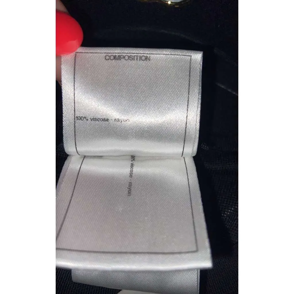 Chanel Knitted Midi Dress Black Cotton Very good - Box View
