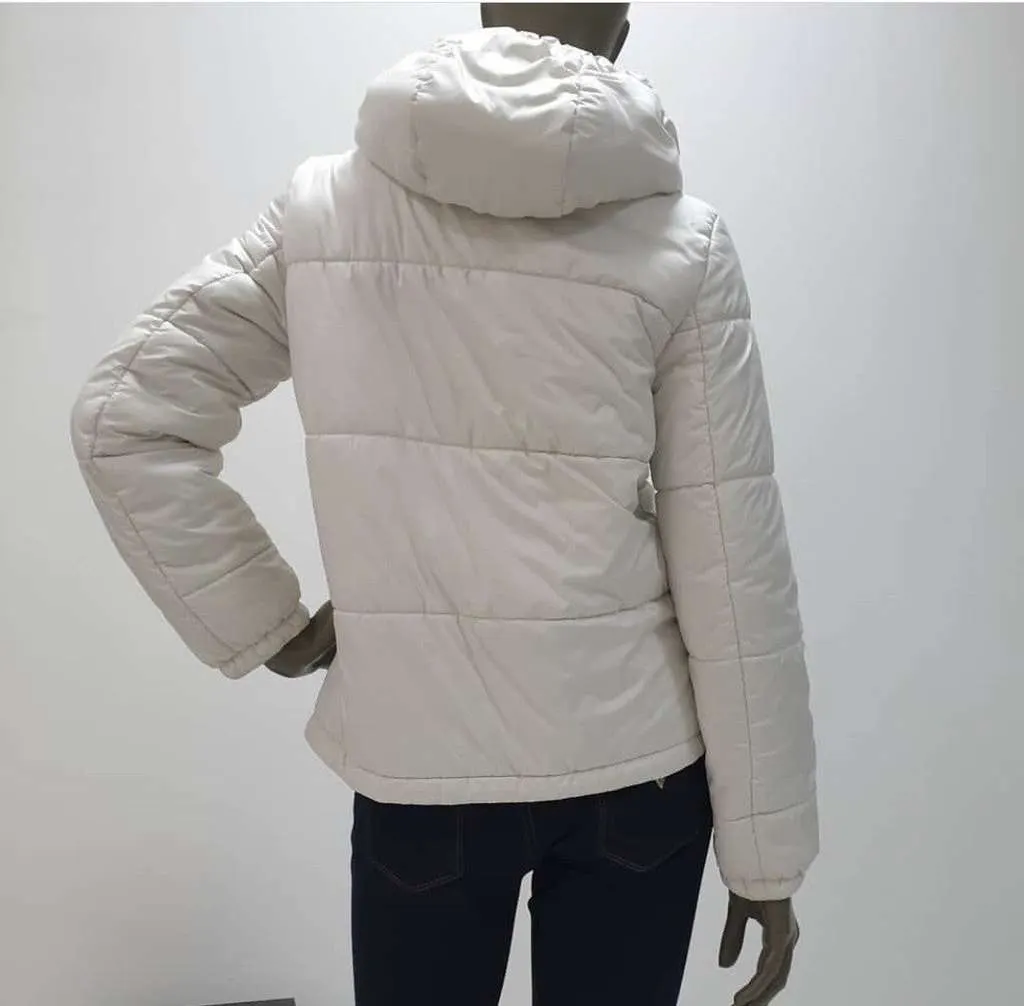 Gucci Collar Vest Puffer Jacket White Cotton Very good - Back View