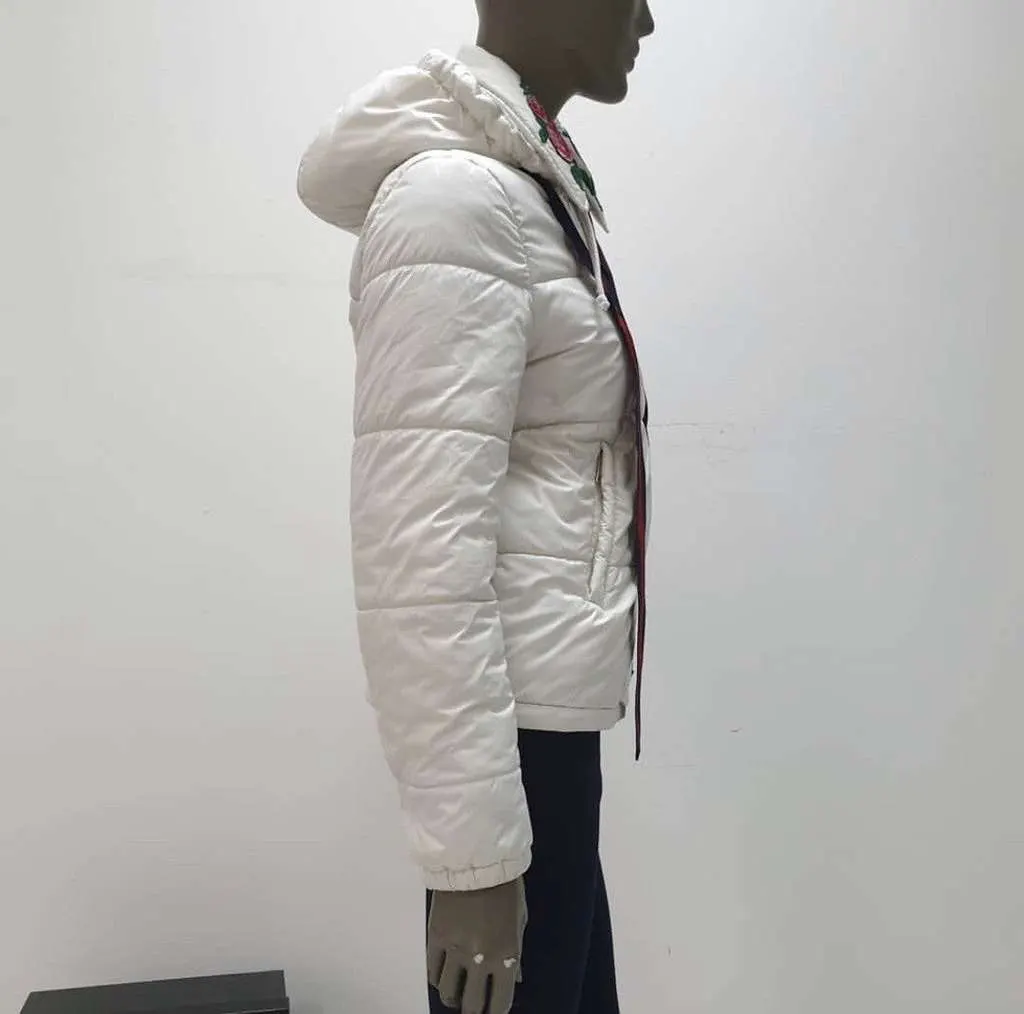 Gucci Collar Vest Puffer Jacket White Cotton Very good - Box View