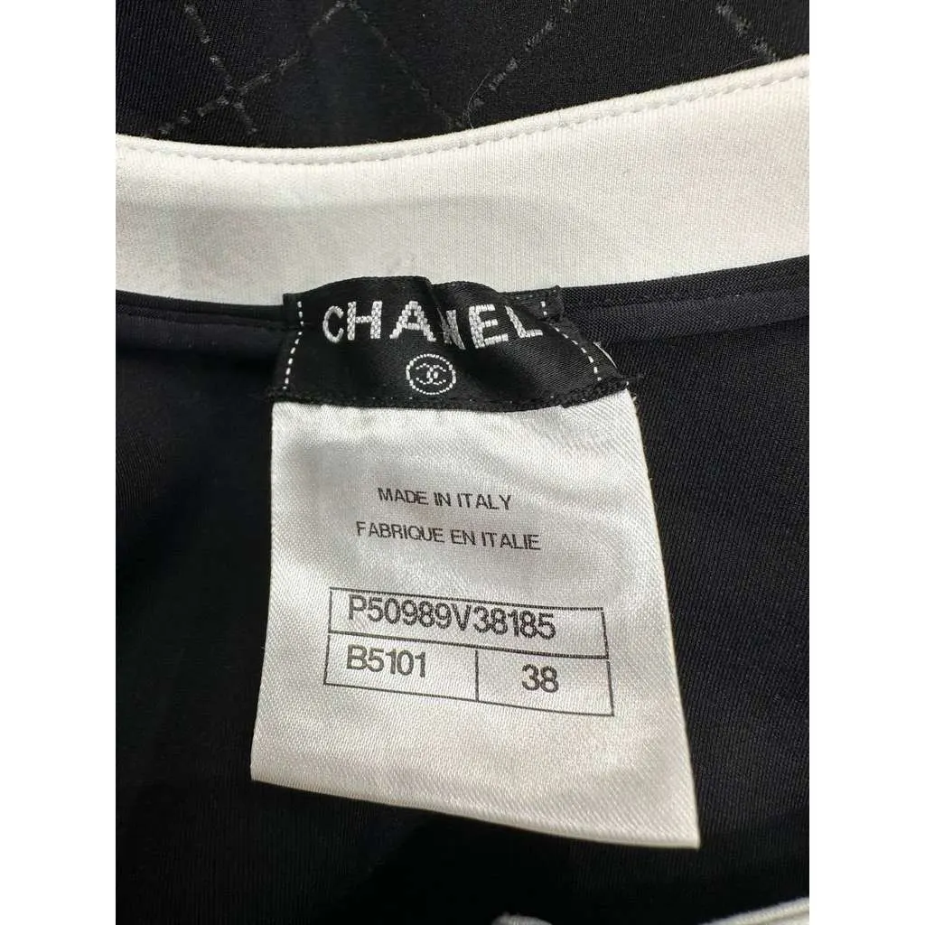 Chanel 2015 Colorblock One Piece Swimsuit Black Very good - Model View