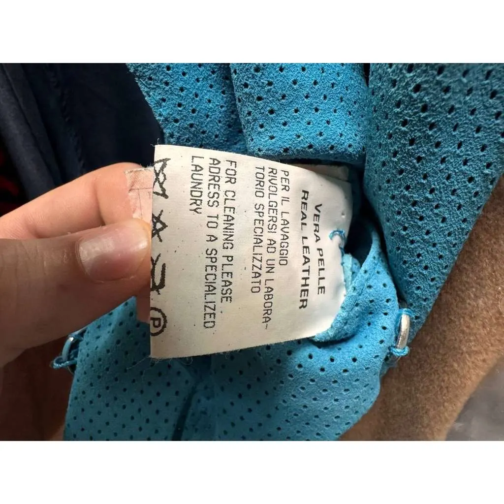 Dolce & Gabbana Perforated Shirt Light Blue Leather Good - Box View