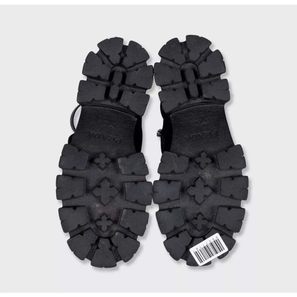 Prada Monolith Boots Black Leather Very good - Box View