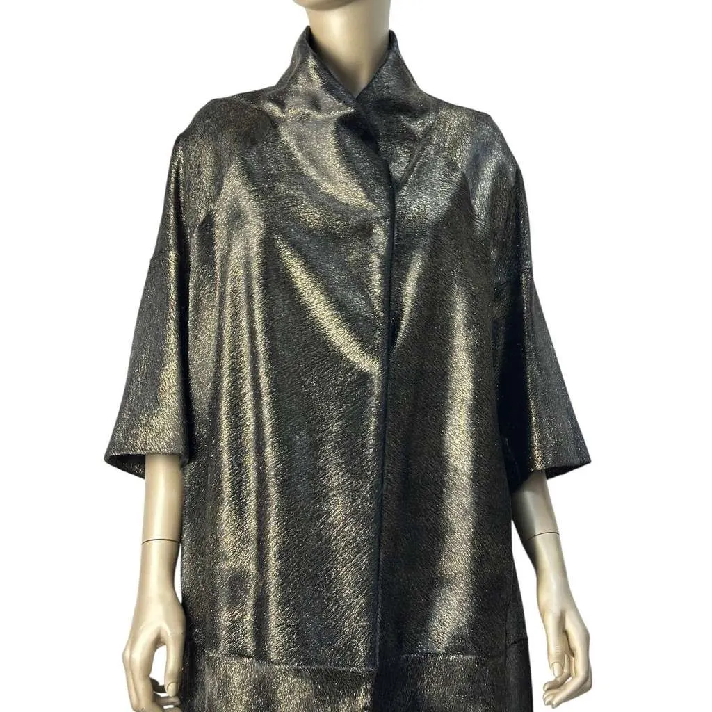 Moschino Coat IT Black Leather Very good - Back View