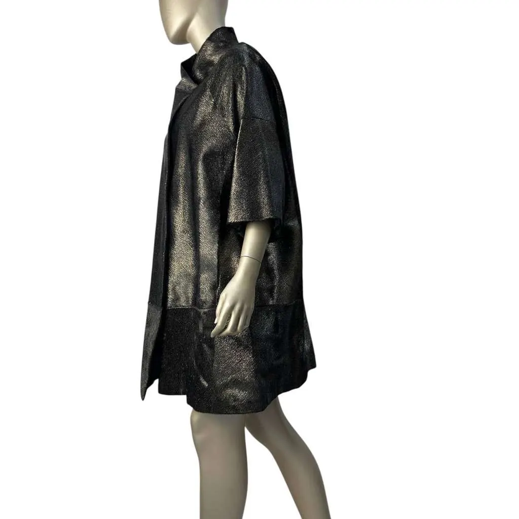 Moschino Coat IT Black Leather Very good - Box View