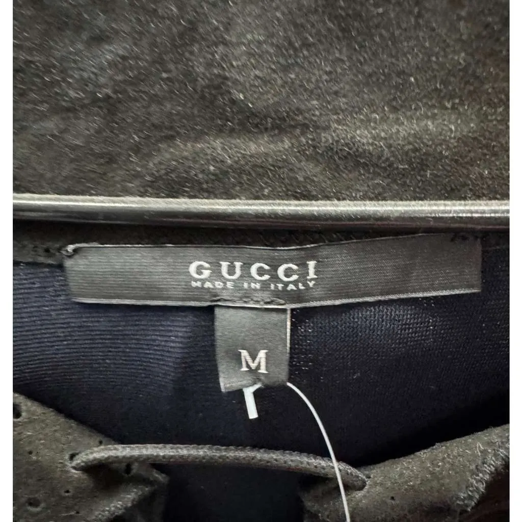 Gucci Fitted Dress with Faux Belt Blue Very good - Box View