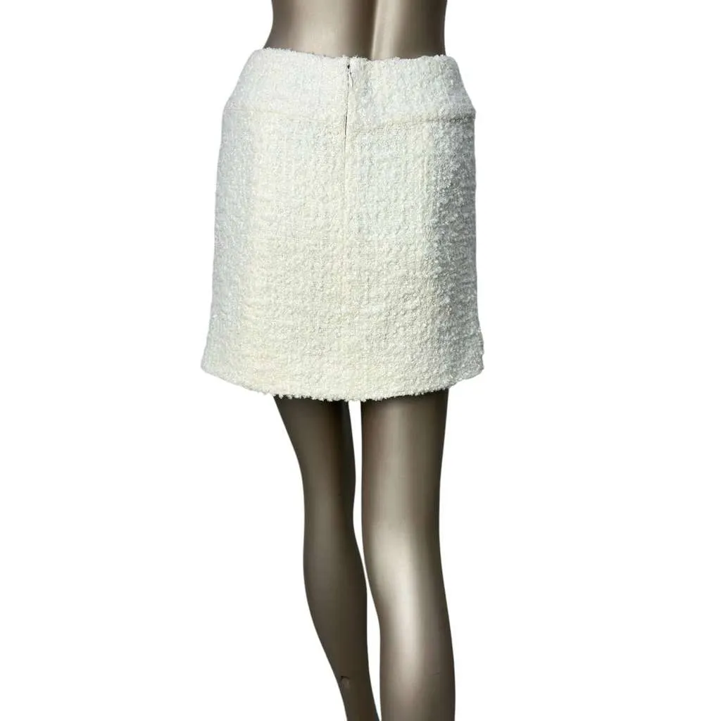 Chanel Mini Skirt Black Tweed Very good - Inside View