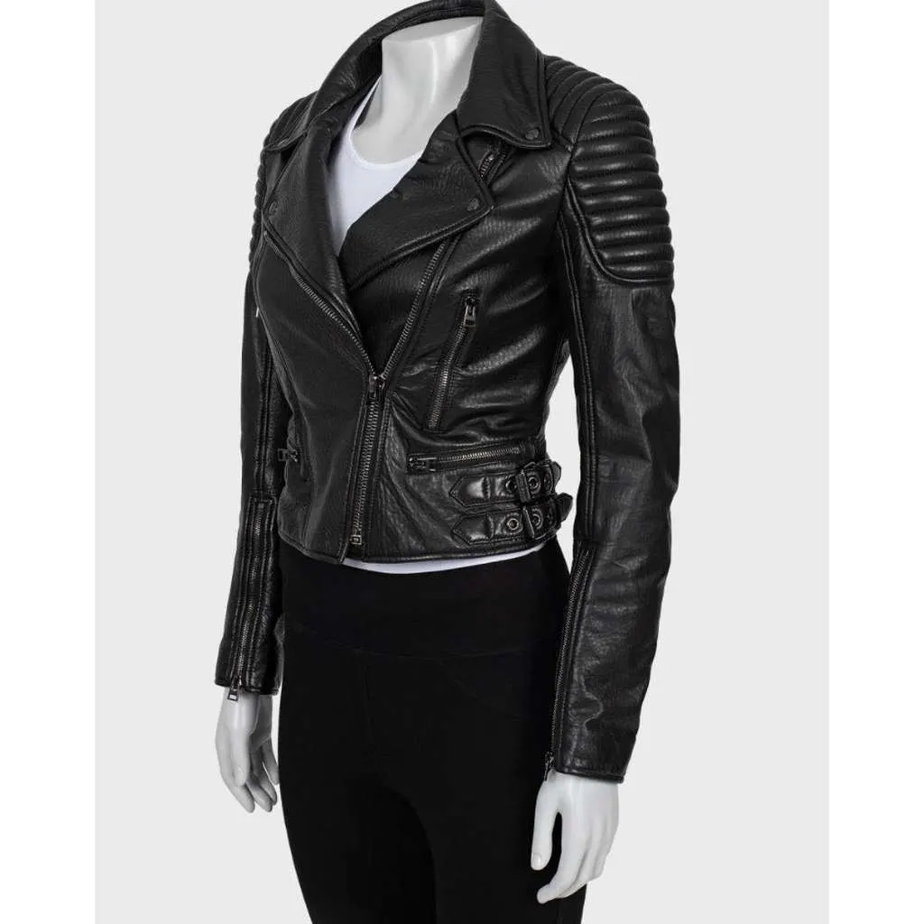Tom Ford Quilted Jacket Black Leather Very good - Back View