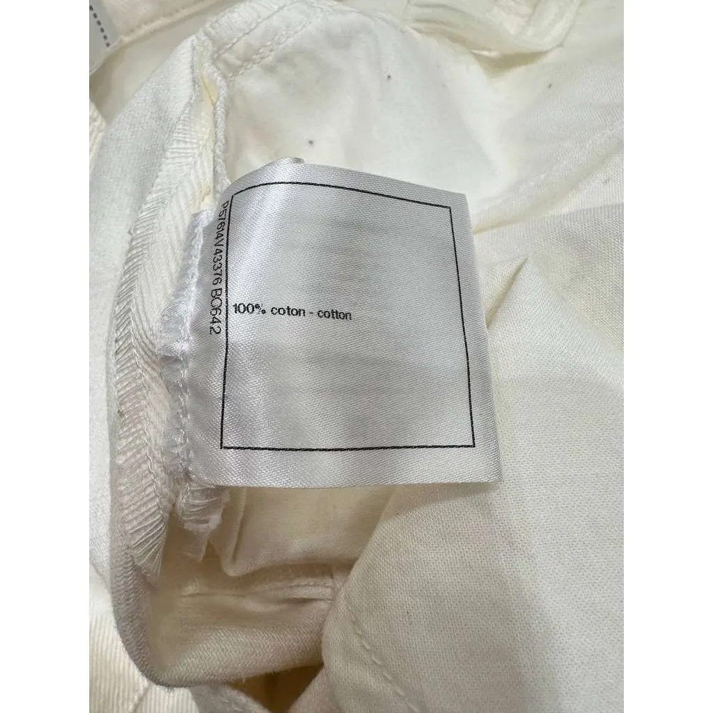 Chanel Globalization Pants White Cotton Very good - Box View