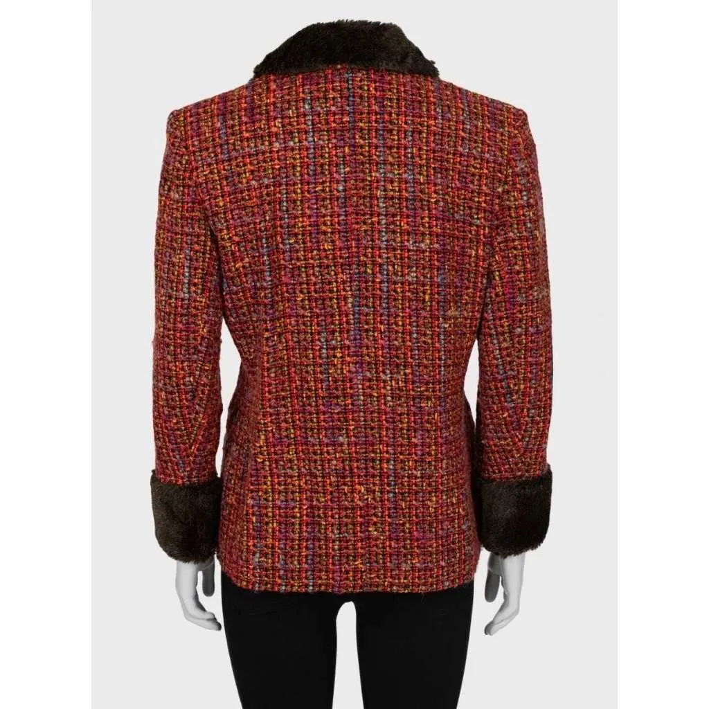 Saint Laurent Jacket 42 MultiColor Wool Very good - Inside View