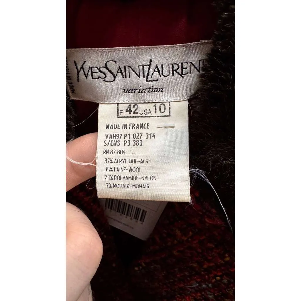 Saint Laurent Jacket 42 MultiColor Wool Very good - Box View