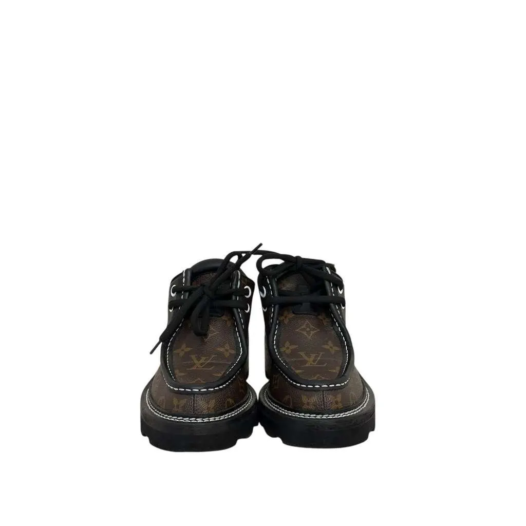 Louis Vuitton Monogram Beaubourg Platform Derby Black Leather Very good - Inside View