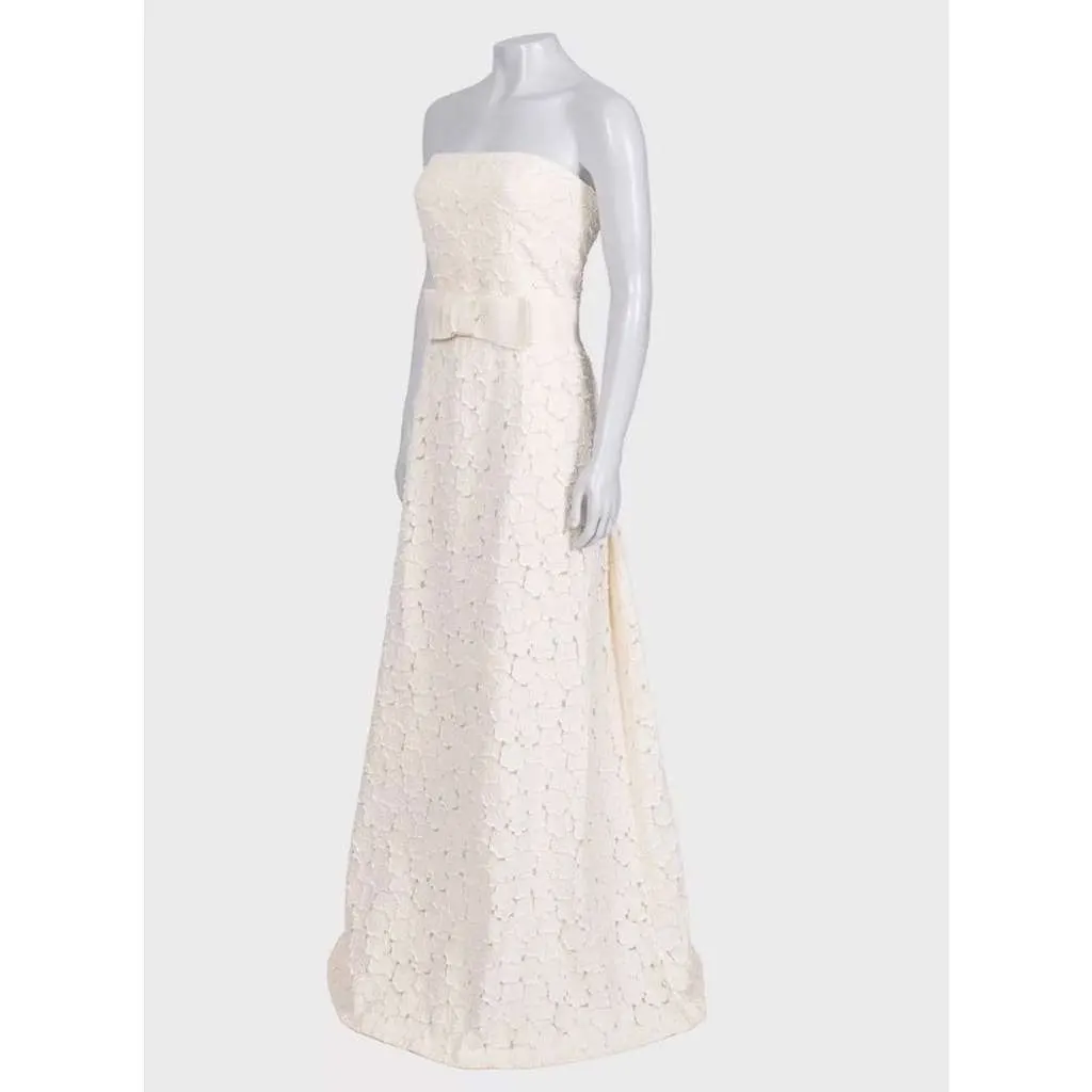 Max Mara Wedding Dress Beige Cotton Very good - Back View