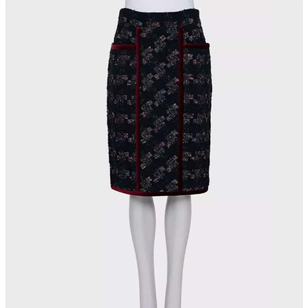 Chanel Métiers d'Art Paris Moscou Skirt Black Cotton Very good - Model View