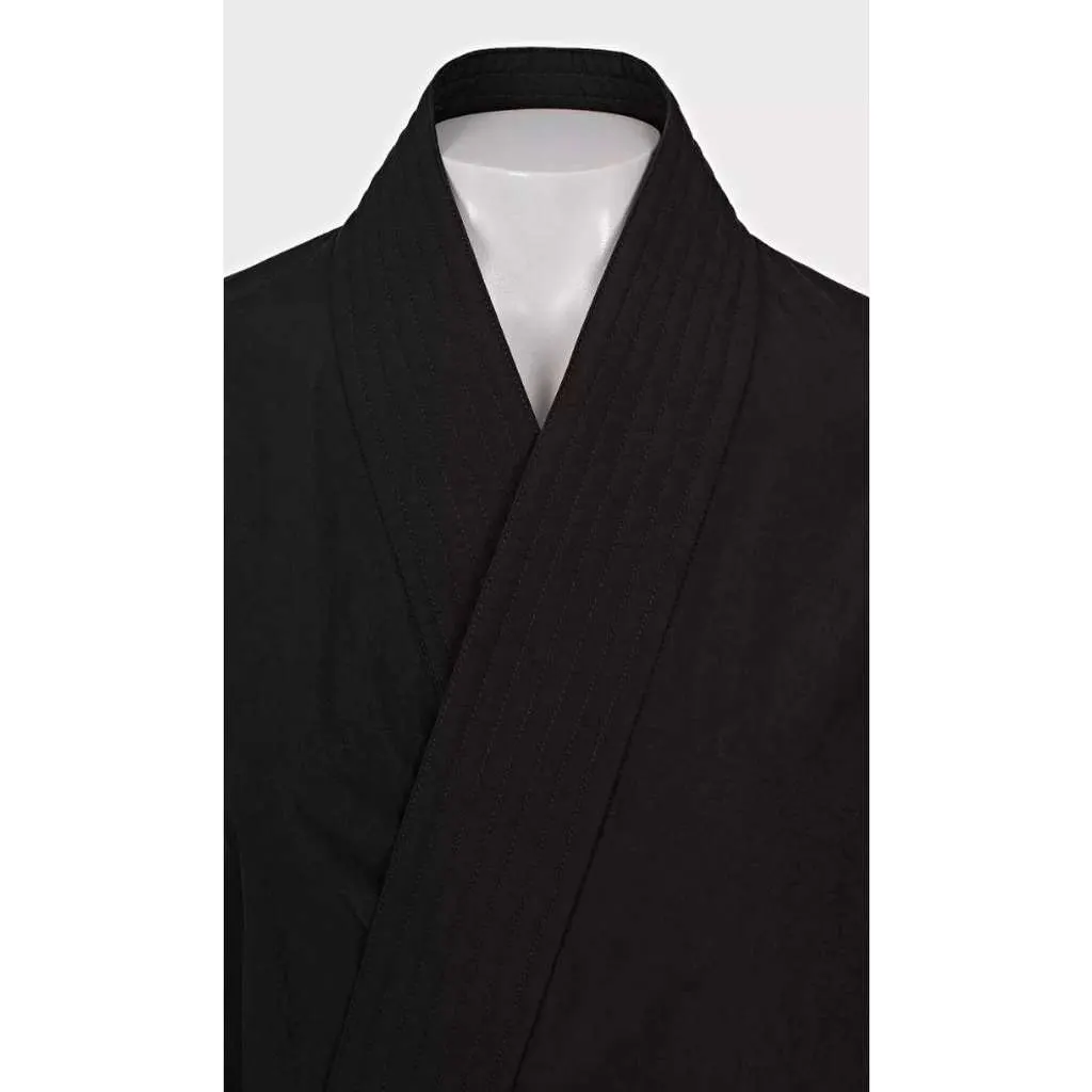 Balenciaga Polyamide Oversized Wrap Jacket Coat Black Cotton Very good - Model View