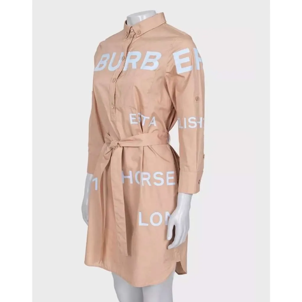 Burberry Shirt Dress Brown Cotton Very good - Back View