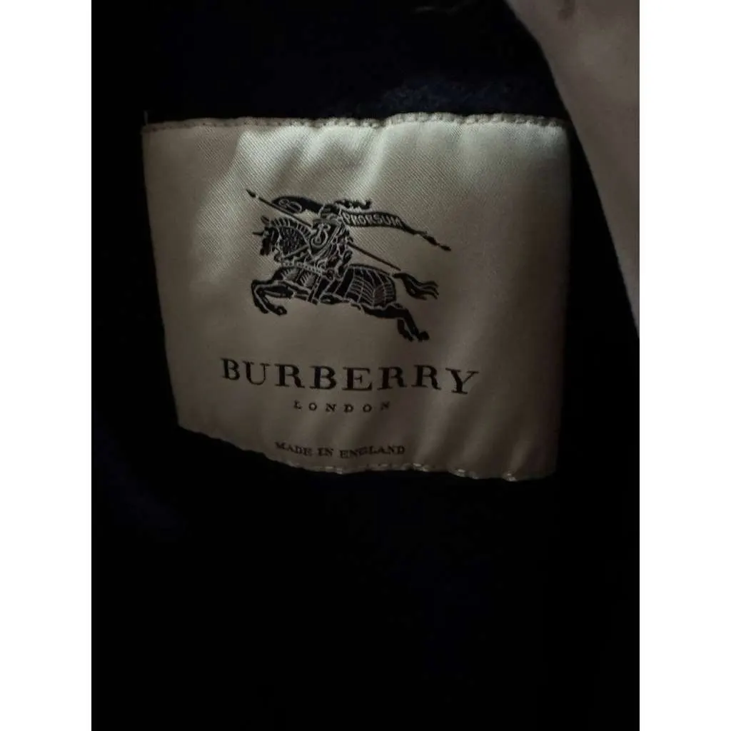 Burberry Double Breasted Trench Coat White Cotton Very good - Box View