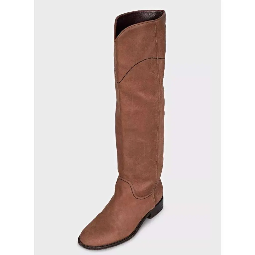 Chanel Matte Round Toe Slip On Brown Leather Good - Inside View