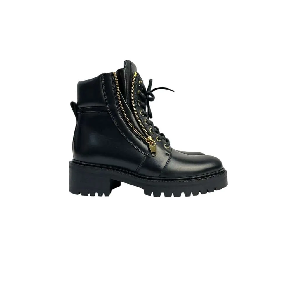 Balmain Army Ranger Zip Boots Black Leather Very good - Back View