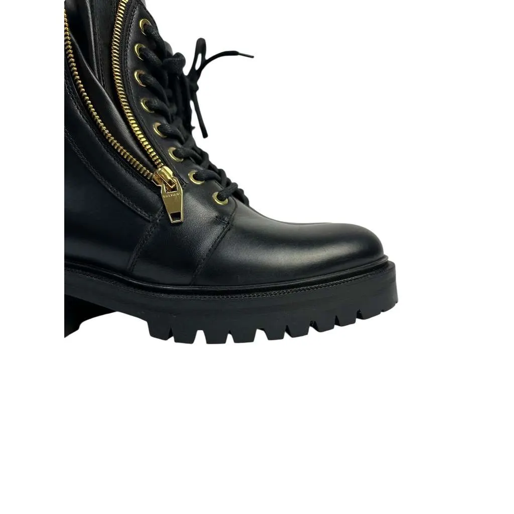 Balmain Army Ranger Zip Boots Black Leather Very good - Inside View