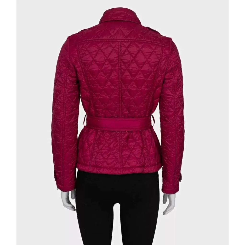 Burberry Fitted Jacket Pink Very good - Inside View