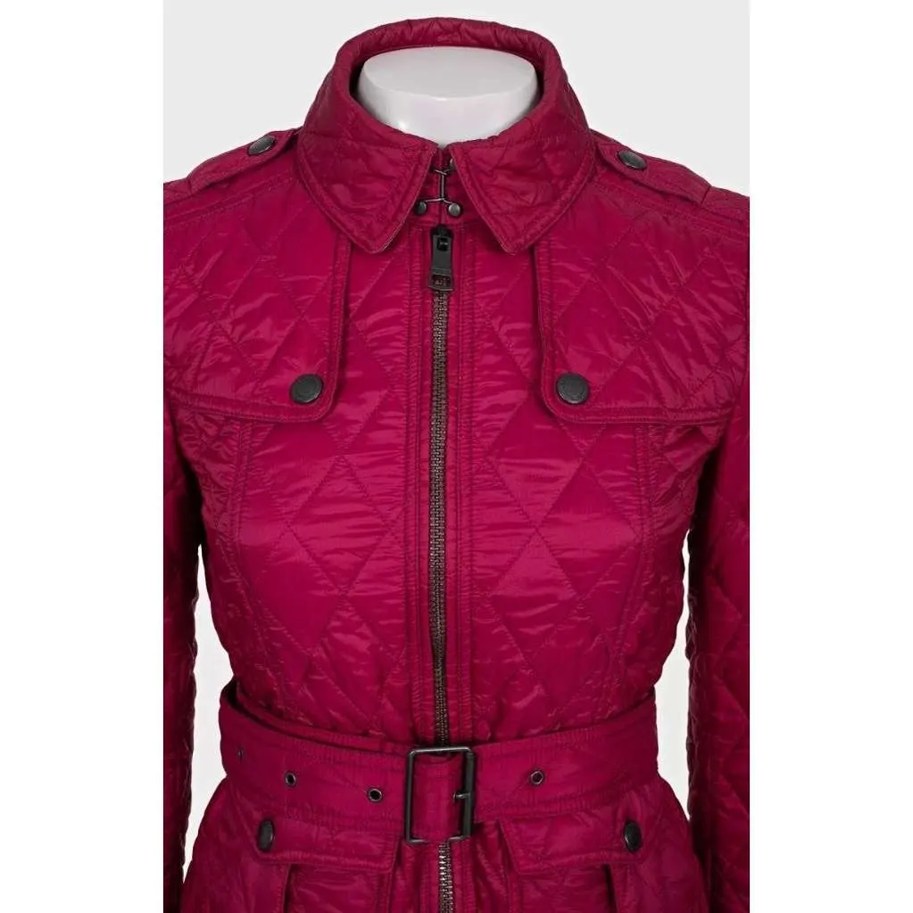Burberry Fitted Jacket Pink Very good - Model View