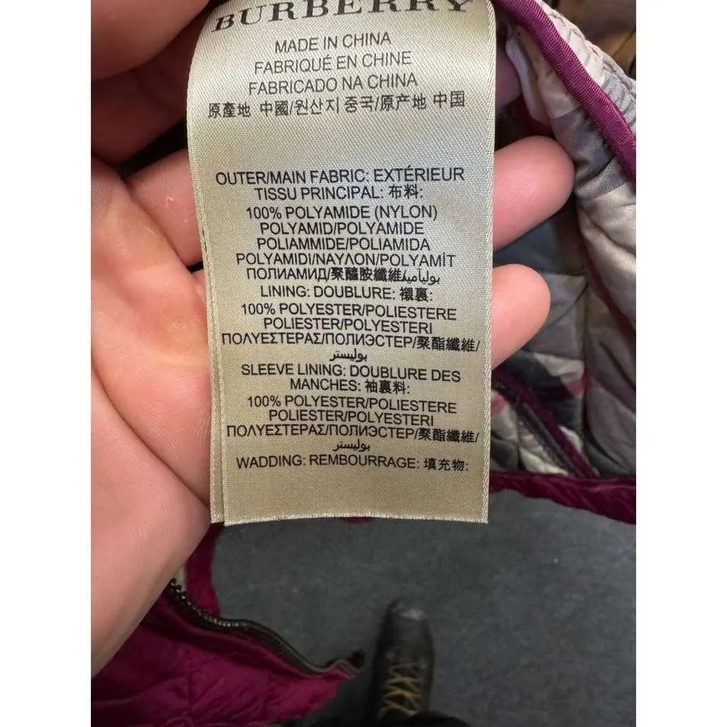 Burberry Fitted Jacket Pink Very good - Box View