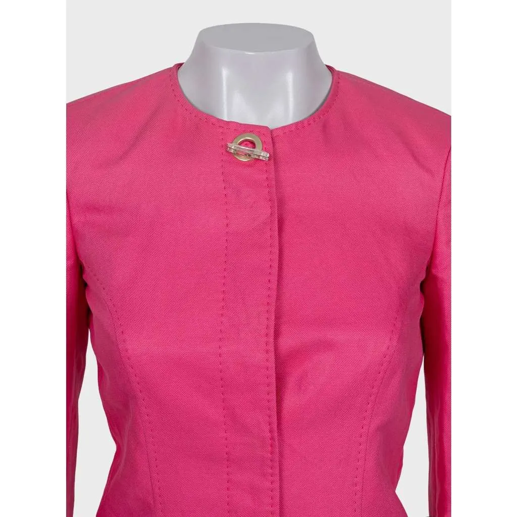 Versace Skirt Suit Pink Cotton Very good - Box View