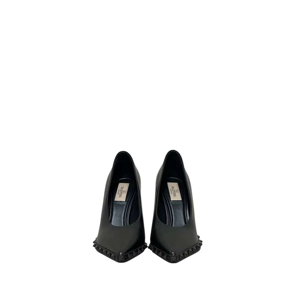 Valentino Rockstud 100 Heels Pumps Black Leather Very good - Inside View