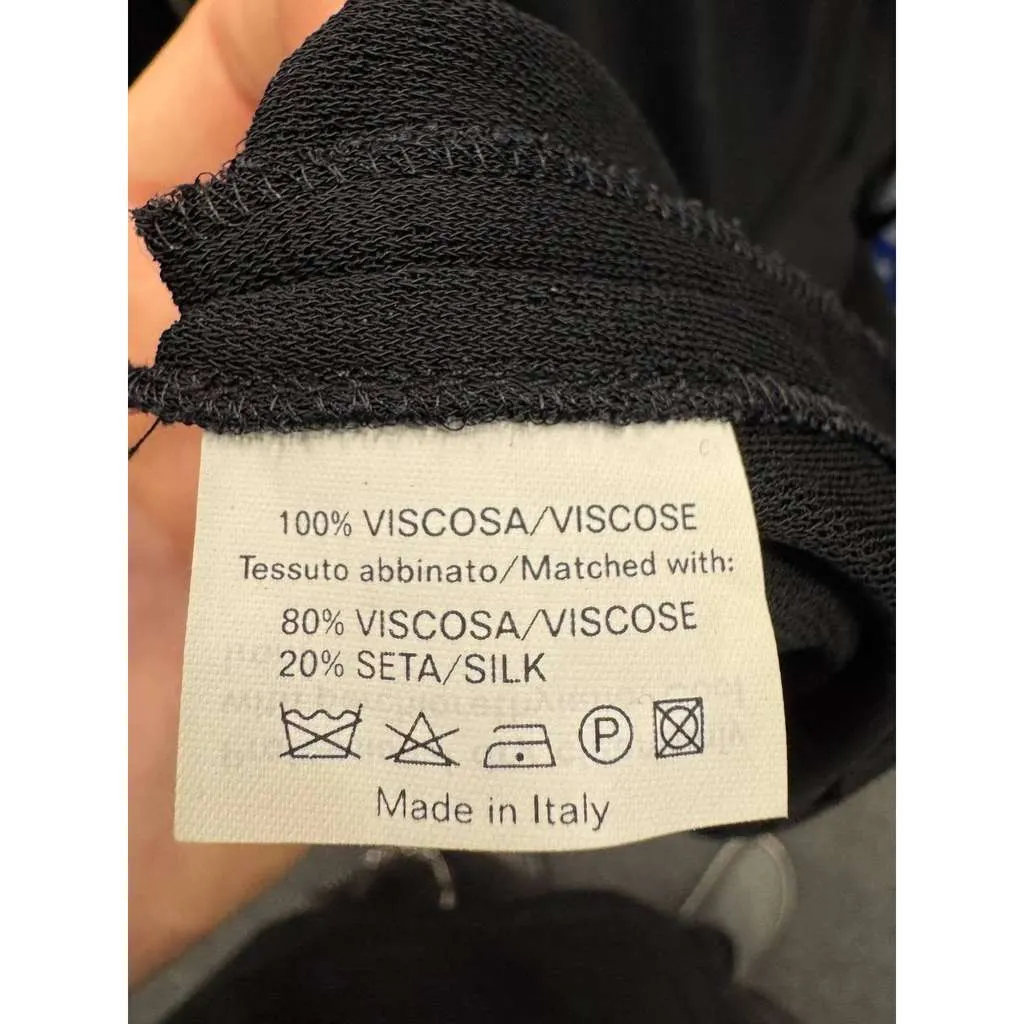 Saint Laurent Trim Dress Size Large Black Silk Very good - Box View