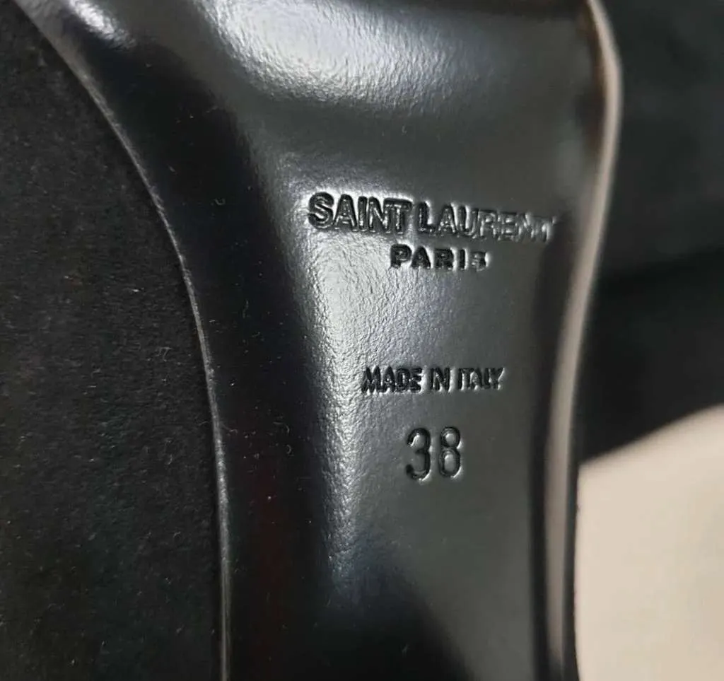 Saint Laurent Boots Black Suede Very good - Inside View