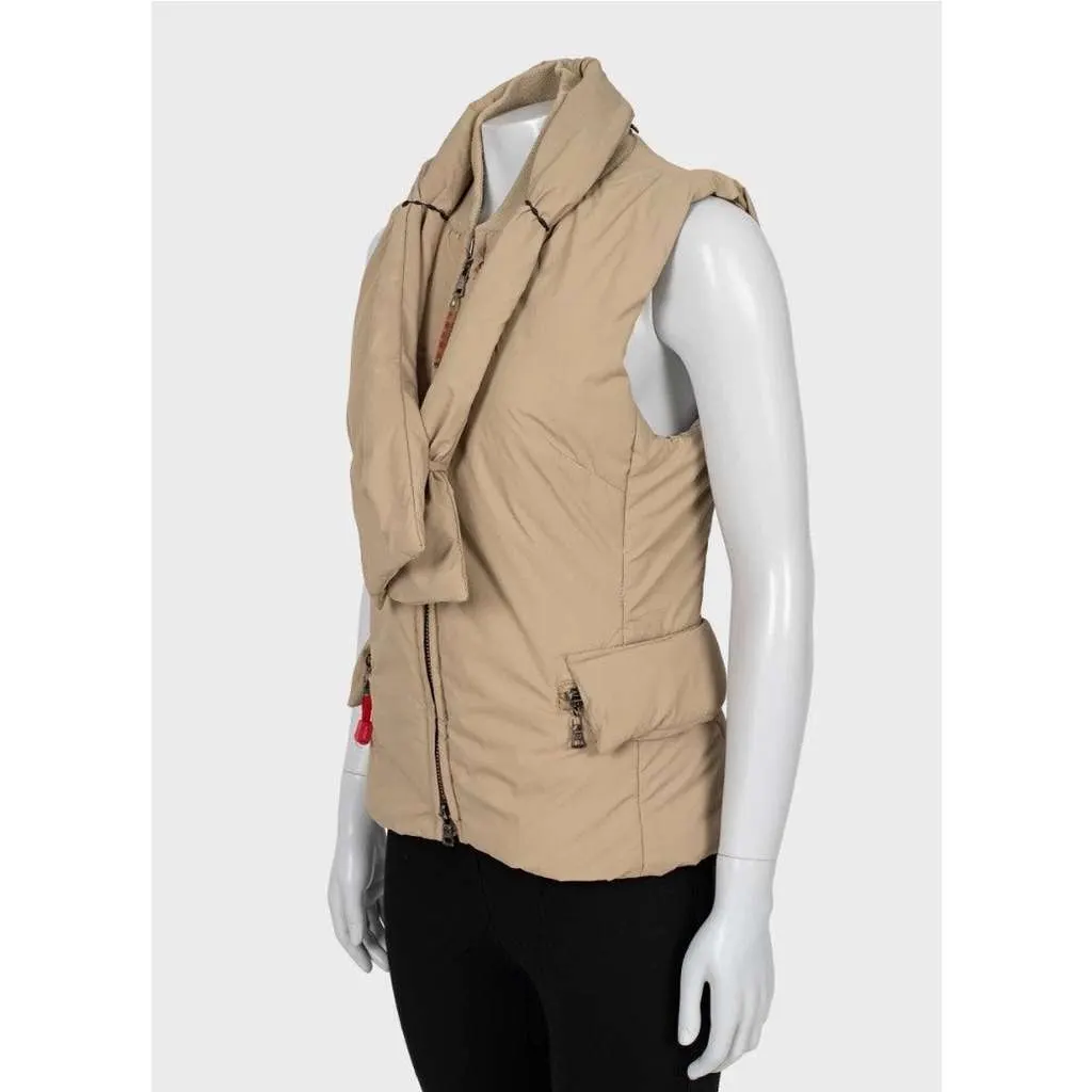 Prada Vest with Removable Elements Beige Very good - Back View