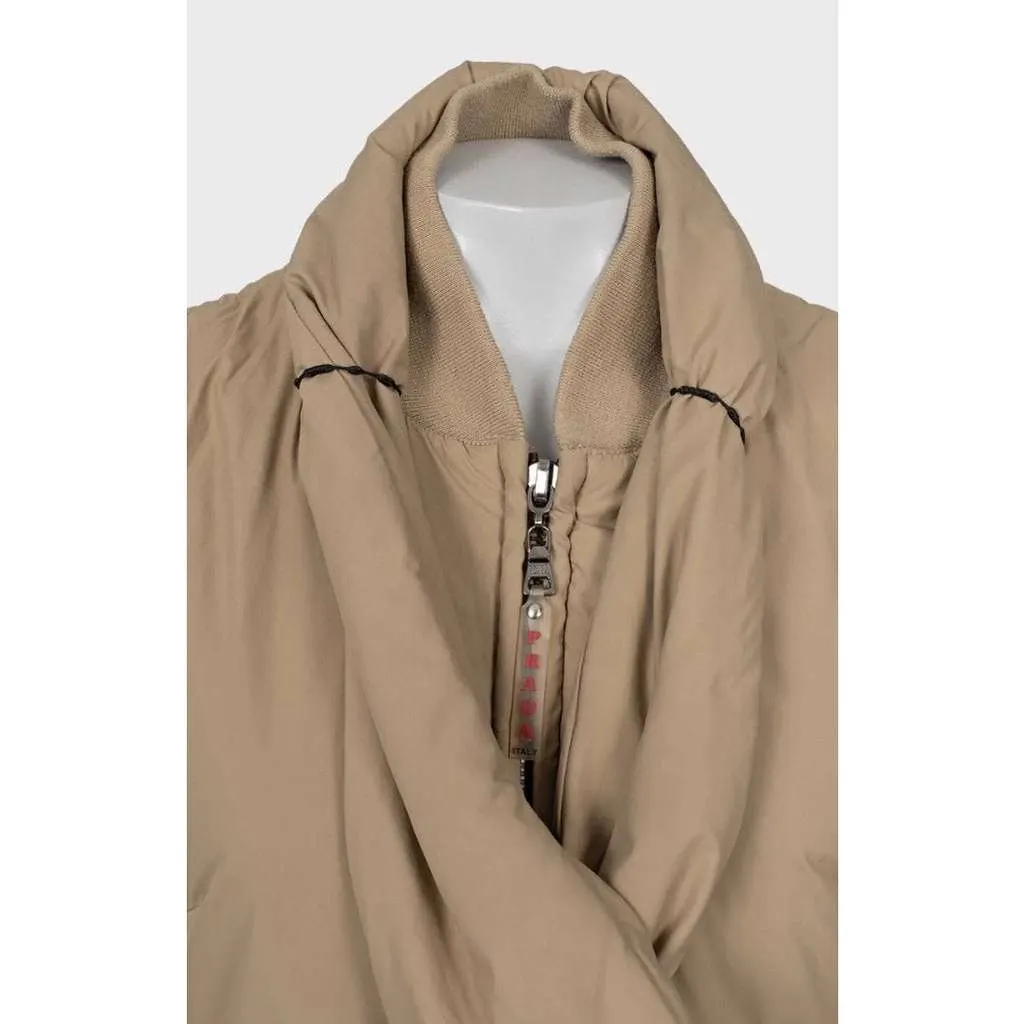 Prada Vest with Removable Elements Beige Very good - Model View