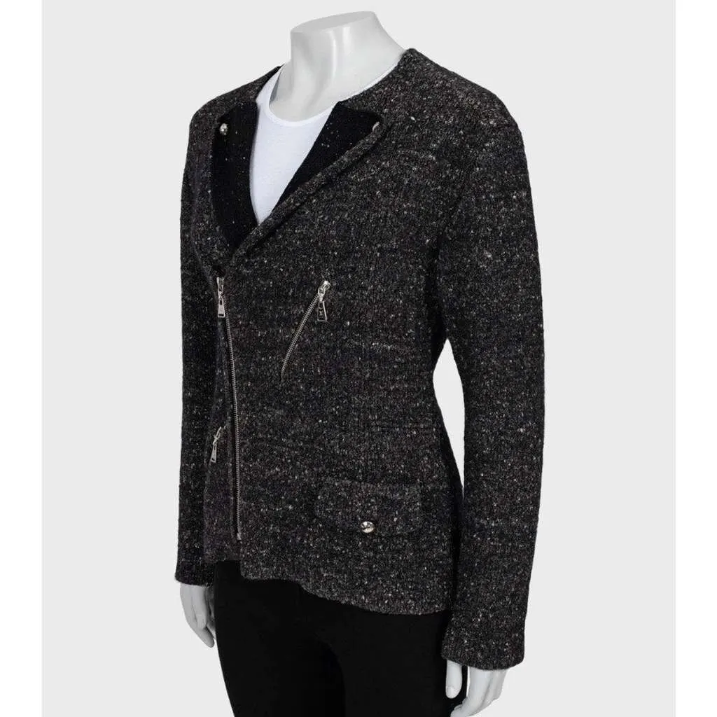 Louis Vuitton Zip Up Cardigan Jacket, Brown Cotton Very good - Back View
