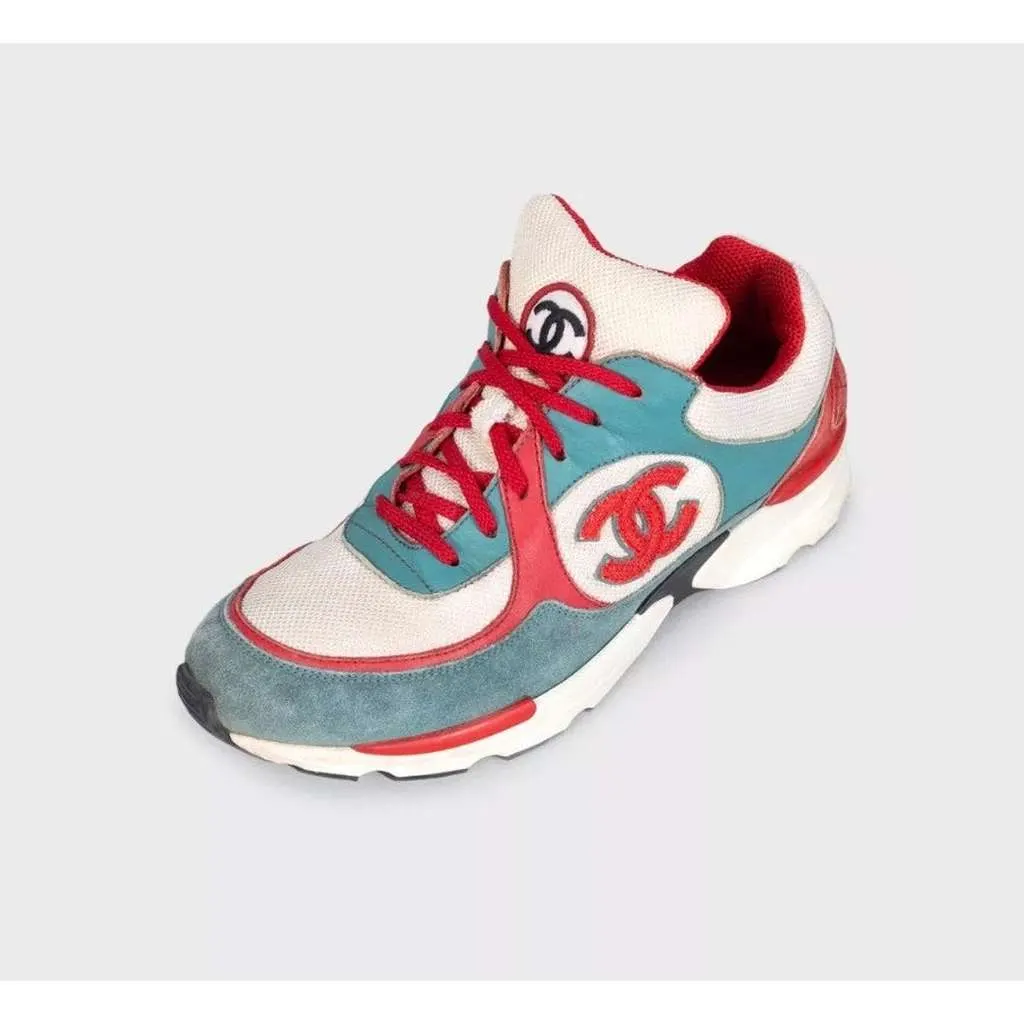 Chanel CC Logo Sneakers MultiColor Leather Very good - Inside View