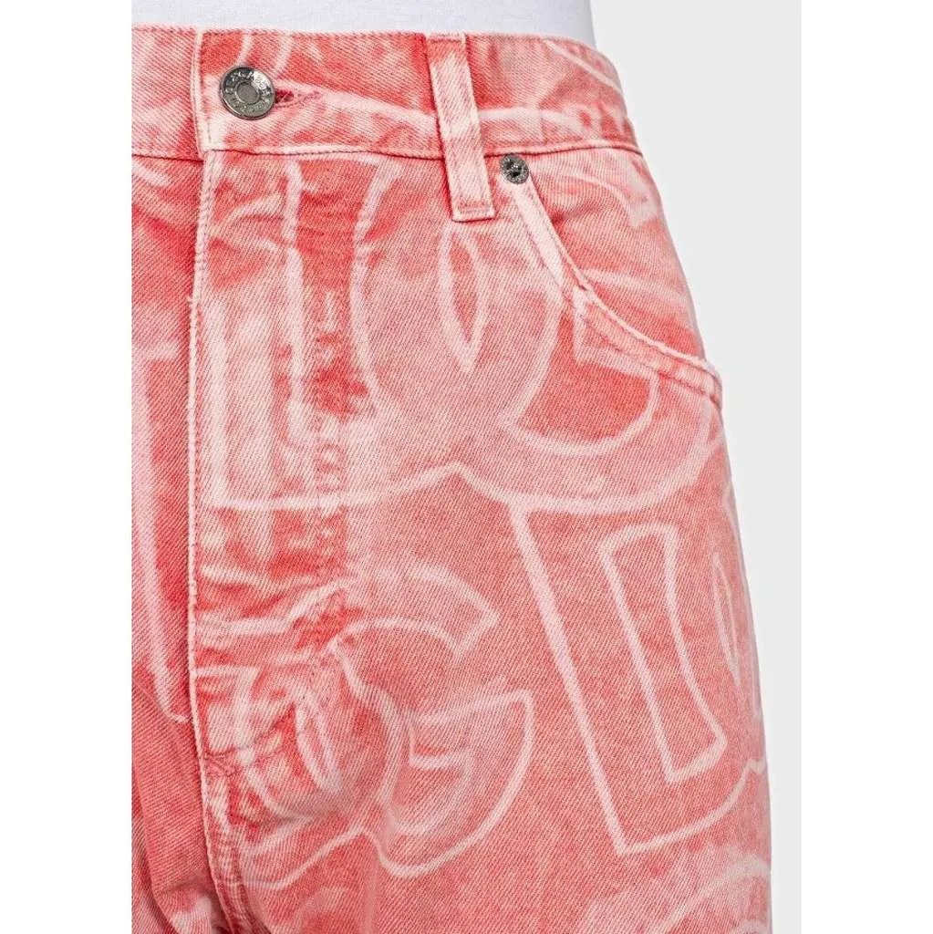 Dolce & Gabbana Printed Jeans | Pink Cotton Very good - Model View