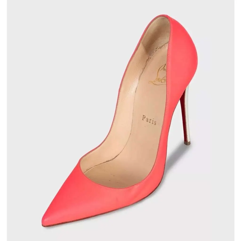 Christian Louboutin So Kate Pointed Toe Pumps Pink Leather Very good - Inside View