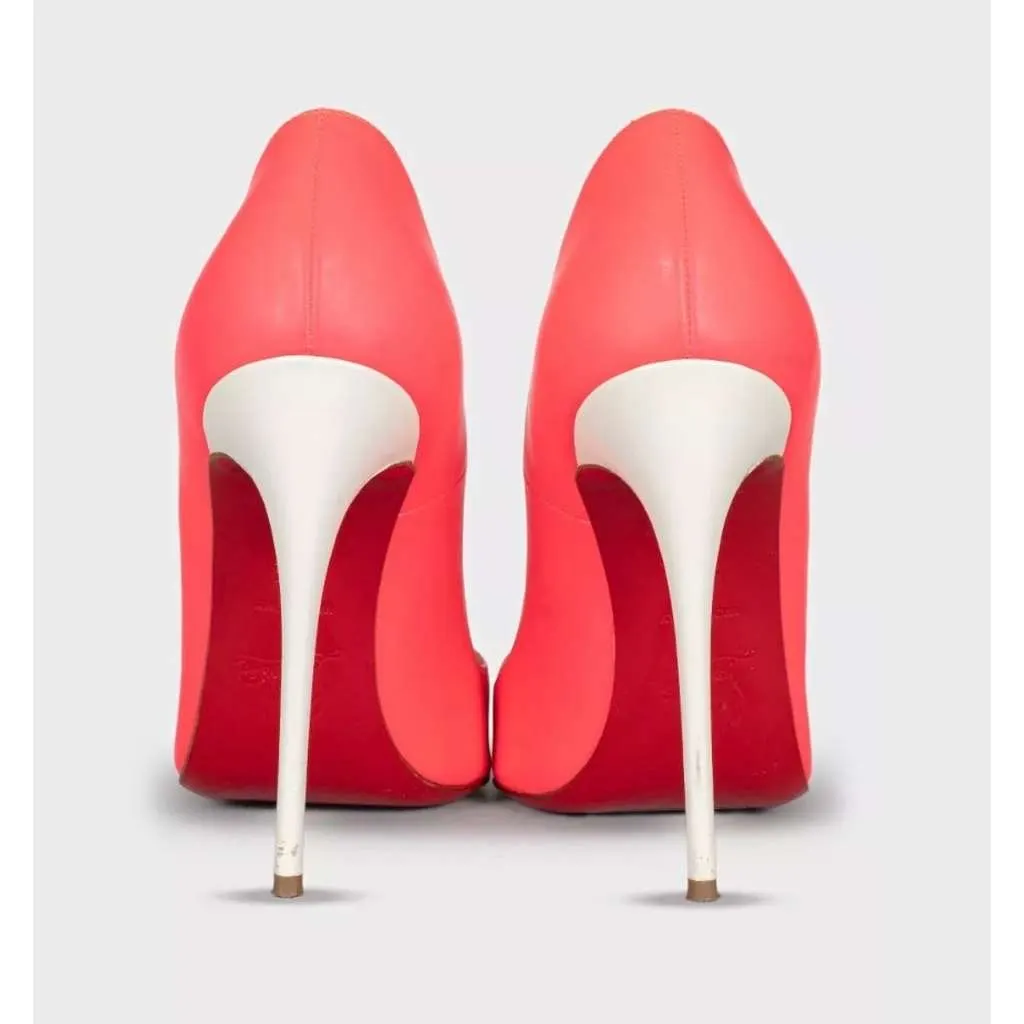 Christian Louboutin So Kate Pointed Toe Pumps Pink Leather Very good - Model View