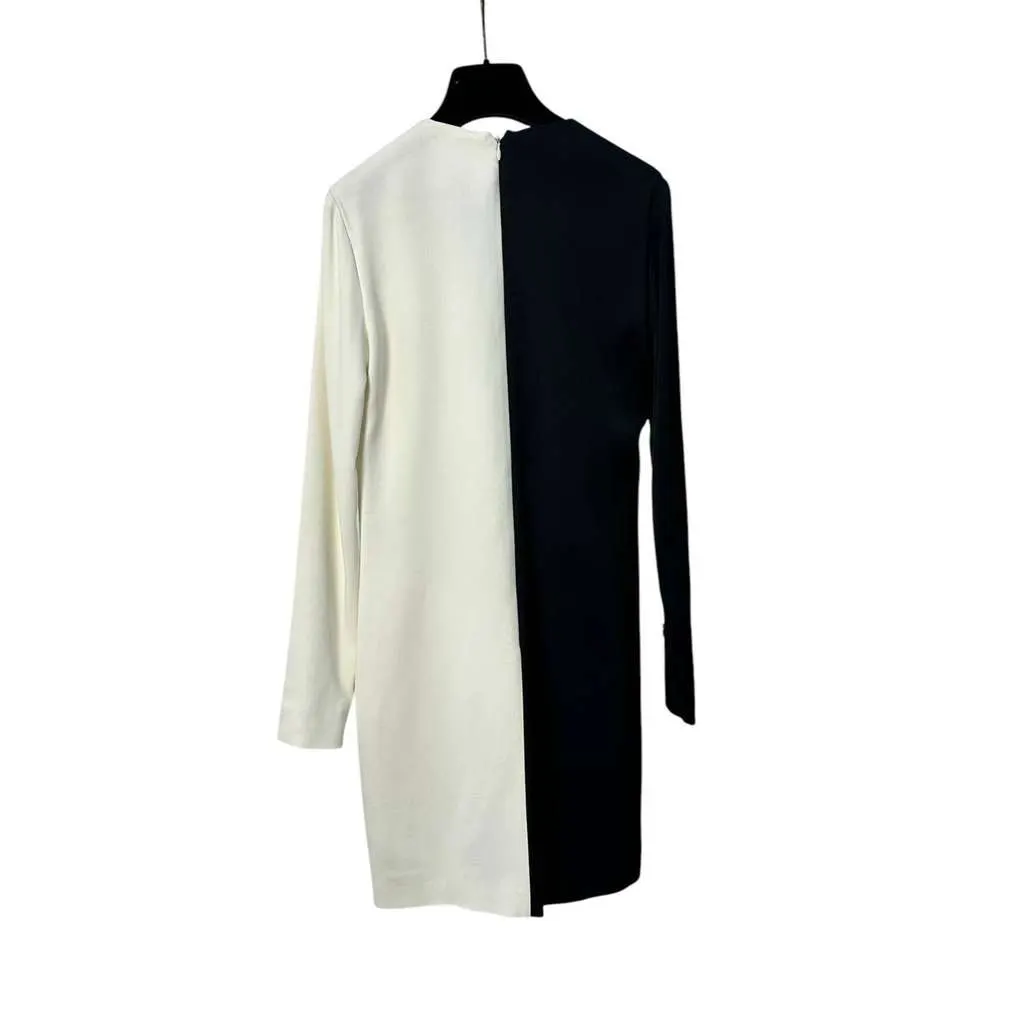 Celine Refined Mini Dress Black Cotton Very good - Box View