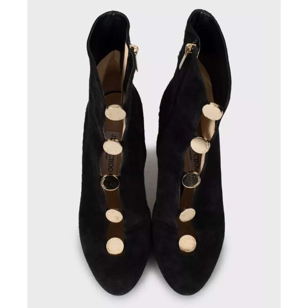 Jimmy Choo Loretta Ankle Boots Black Suede Very good - Back View