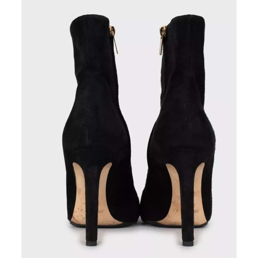 Jimmy Choo Loretta Ankle Boots Black Suede Very good - Model View