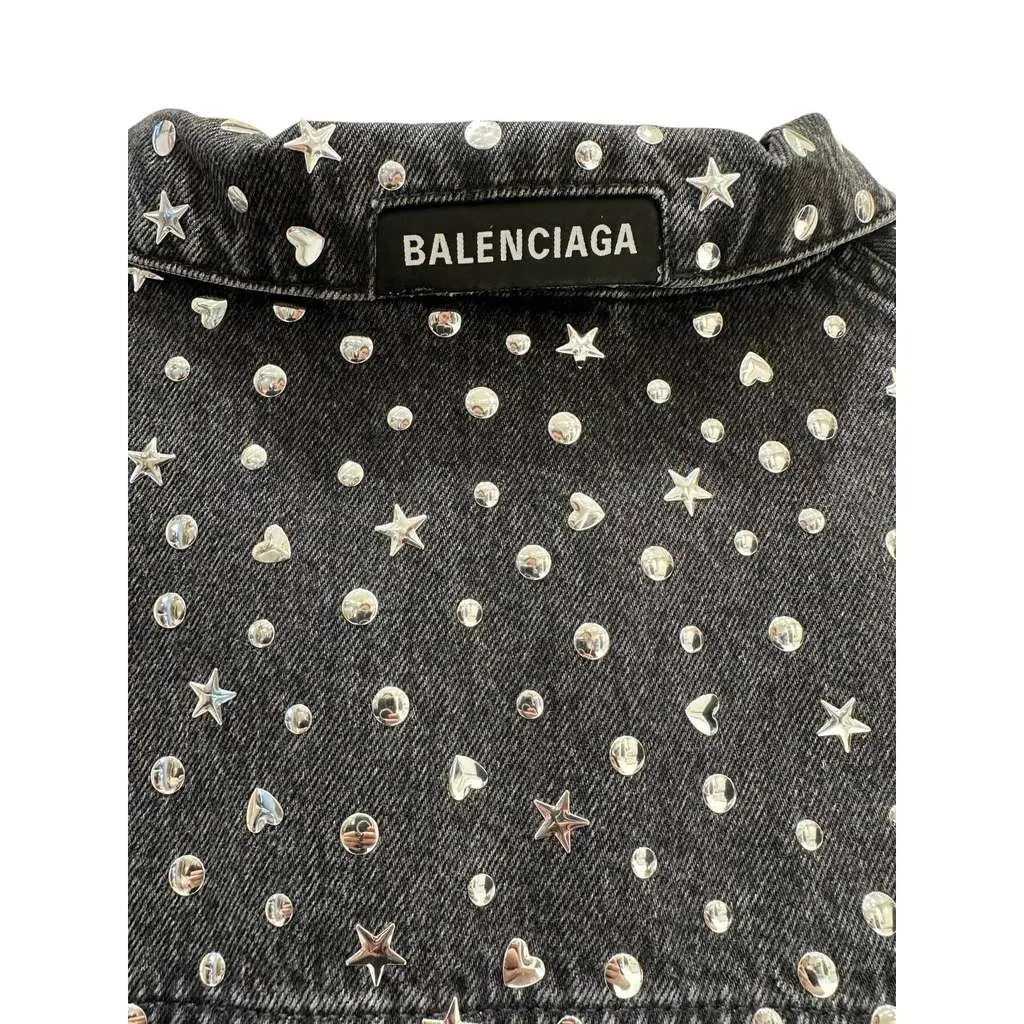 Balenciaga Jacket Grey Denim Very good - Inside View