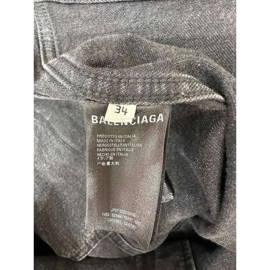 Balenciaga Jacket Grey Denim Very good - Box View