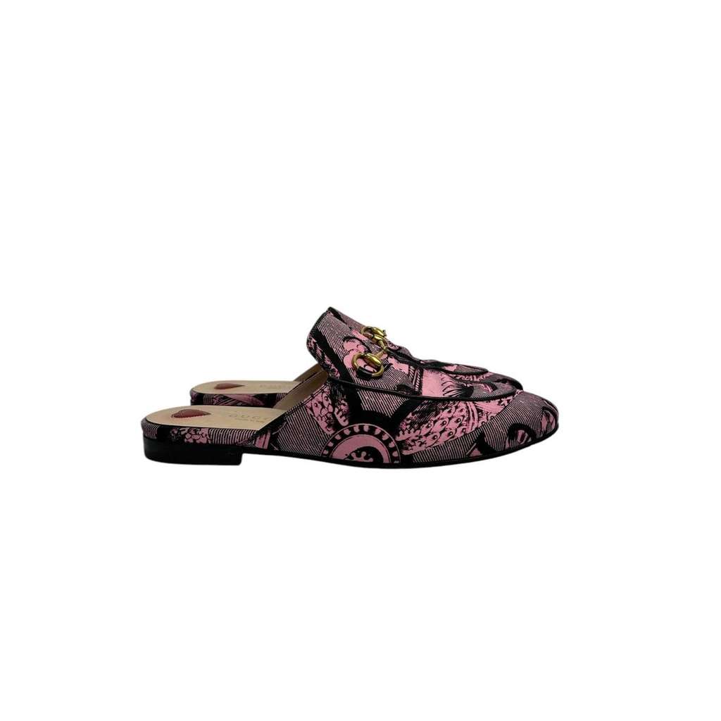 Gucci Floral Fur Loafers MultiColor EU 36 | Pre-Owned Dubai
