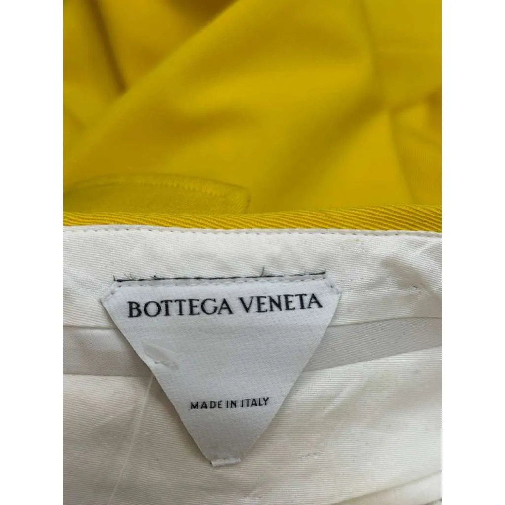 Bottega Veneta High Waisted Trousers Pants Yellow Wool Very good - Inside View