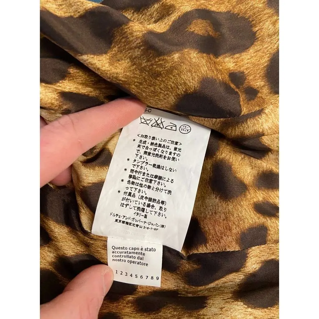 Dolce & Gabbana Floral Jacket Silver Cotton Very good - Box View