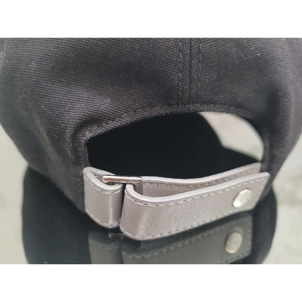 Dior Logo Print Baseball Cap Black Cotton Very good - Back View
