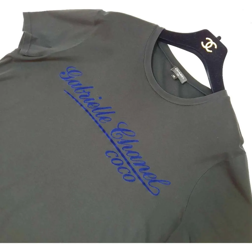 Chanel Coco Gabrielle T Shirt Black Cotton Very good - Inside View
