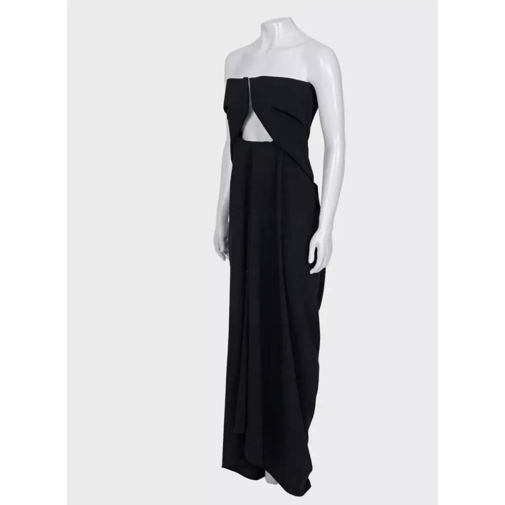 Rick Owens Open Shoulder Dress Black Cotton Very good - Back View