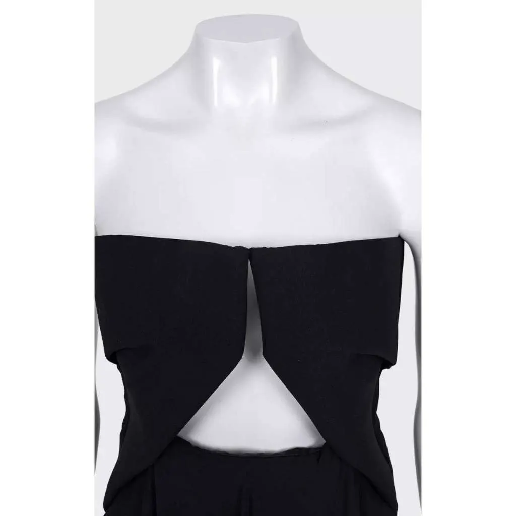 Rick Owens Open Shoulder Dress Black Cotton Very good - Model View